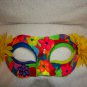 Face mask mardi gras masquerade Costume Rainbow flower colorful mask