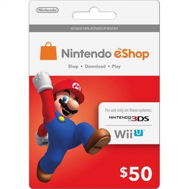 $50 US Nintendo eShop Prepaid Gift Card
