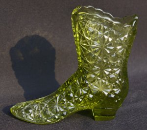 Green Daisy and Button Fenton Boot