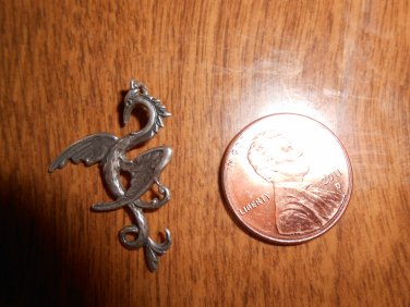 Sterling silver phoenix pendant