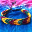 Handmade Rasta Wax Cuff Slip Knot Bob Marley Ganja Peace Swag