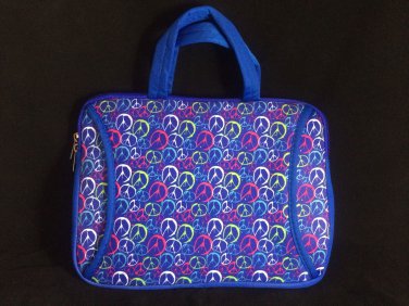 Tablet Cover Neoprene PEACE Peacesign Symbol Tote iPad Computer Bag  9" 10" 12"