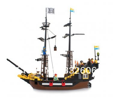 Enlighten Building Lego 308: Blocks Pirate Ship Black Pearl Educational Construction