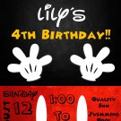 Mickey Mouse Inspired Birthday Invitation