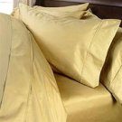 1000 TC Egyptian Cotton Bed Sheet Set Full-Xl Size Gold Solid