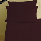 1000 TC Egyptian Cotton Bed Sheet Set Full-Xl Size Burgundy Solid