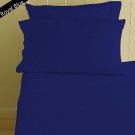 1000 TC Egyptian Cotton Bed Sheet Set Full-Xl Size Royal Blue Solid