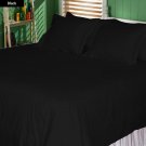 1000 TC Egyptian Cotton Bed Sheet Set Three Quarter 48X75 Inch Black Stripe