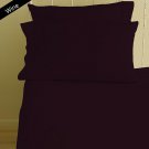 1200 TC Egyptian Cotton Bed Sheet Set Queen Size Wine Solid