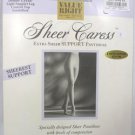 Panty Hose Soft Gray Size Average New Sheer Caress Stockings Worthington #f