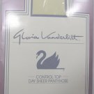 Panty Hose Off White Size 'E' Day Sheer Gloria Vanderbilt New Stockings #f