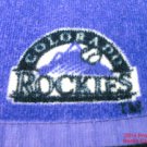 Colorado Rockies Rally Towel Baseball 2010 Logo Purple 12 inch .f