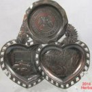 New Mexico Scenes 3 Section Dish Place 3 inch Metal .a