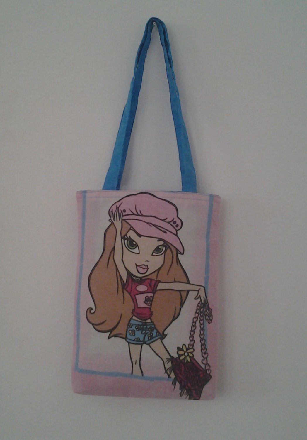 Small Lil' Bratz 2-Sided Pink Picture Tote Bag for Young Girls