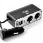 Car Charger Hub (2 USB, 2 Cigarette)-Free world ship