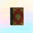Handmade customisable purple vintage journal, blank notebook, wooden cover, XS size