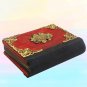 Handmade customisable purple vintage journal, blank notebook, wooden cover, XS size