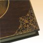 Wedding photo album, handmade - handpainted customisable vintage album: Swans, wooden cover, medium