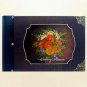 Photo album, handmade - hand painted, personalised, customisable: Flower synthesis, wooden cover