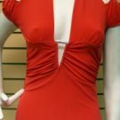 Halter with cap sleeves size S
