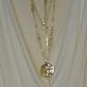 Long gold necklace