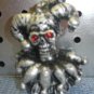 Silver jester skull