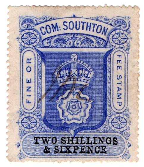 (I.B) Southampton Revenue : County Court Fees 2/6d