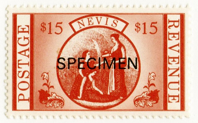 (I.B) Nevis Revenue : Duty Stamp $15