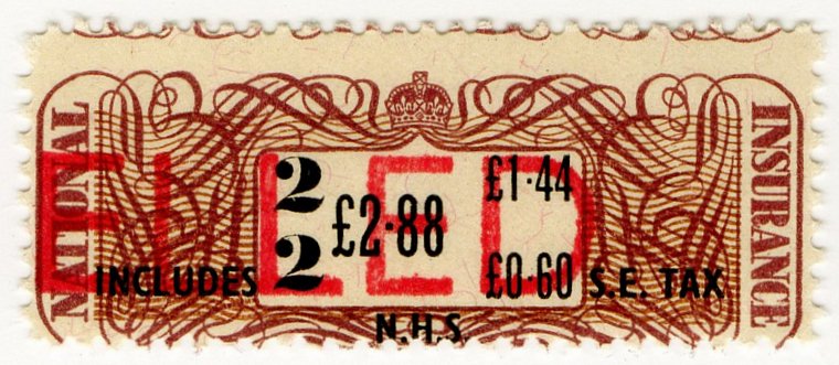(I.B) Elizabeth II Revenue : National Insurance &Acirc;&pound;2.88