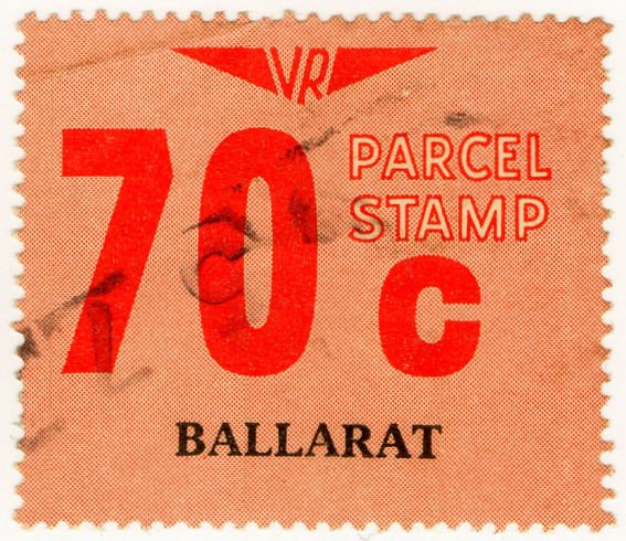 (I.B) Australia - Victoria Railways : Parcel 70c (Ballarat)