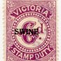 (I.B) Australia - Victoria Revenue : Swine Duty 2/6d