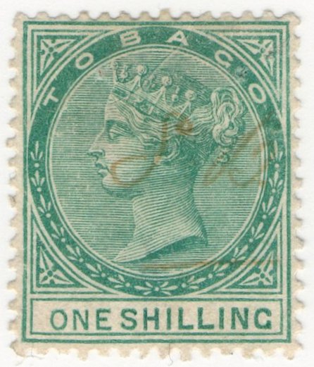 (I.B) Tobago Revenue : Duty Stamp 1/-