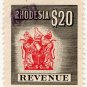 (I.B) Rhodesia Revenue : Duty Stamp $20