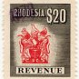 (I.B) Rhodesia Revenue : Duty Stamp $20