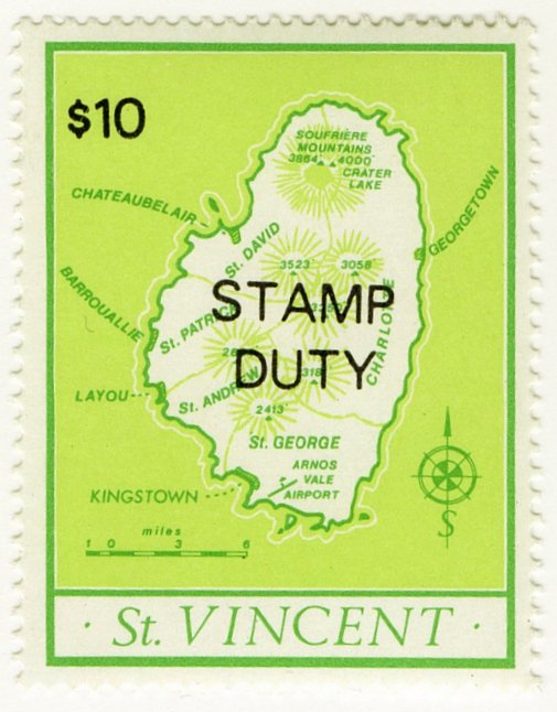 (I.B) St Vincent Revenue : Stamp Duty $10