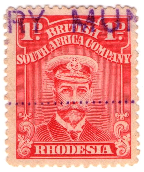 (I.B) Rhodesia/BSAC Revenue : Duty 1d