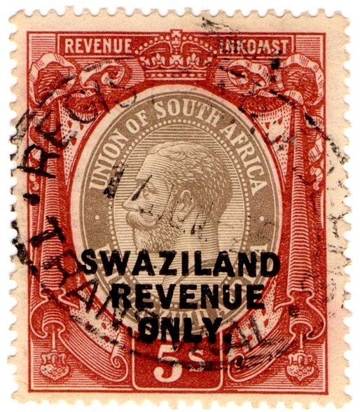 (I.B) Swaziland Revenue : Duty 5/- OP