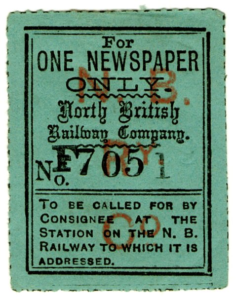 (I.B) North British Railway : Newspaper Parcel