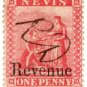 (I.B) Nevis Revenue : Duty Stamp 1d