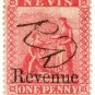 (I.B) Nevis Revenue : Duty Stamp 1d
