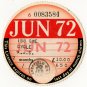 (I.B) GB Revenue : Car Tax Disc (AJS Motorcycle 1972)