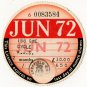 (I.B) GB Revenue : Car Tax Disc (AJS Motorcycle 1972)
