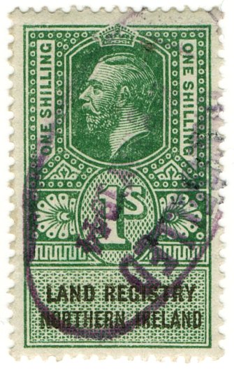 (I.B) George V Revenue : Land Registry (Northern Ireland) 1/-