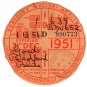 (I.B) GB Revenue : Car Tax Disc (Bedford Goods 1951)