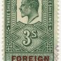 (I.B) Edward VII Revenue : Foreign Bill 3/- (H&SBC pre-cancel)