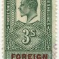 (I.B) Edward VII Revenue : Foreign Bill 3/- (H&SBC pre-cancel)