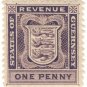 (I.B) Guernsey Revenue : Duty 1d (1906)