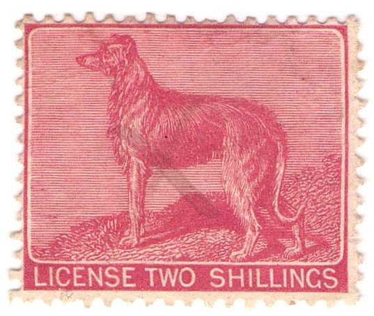 (I.B) George V Revenue : Ireland Dog Licence 2/-