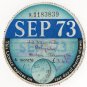 (I.B) GB Revenue : Car Tax Disc (Norton 1973)