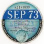 (I.B) GB Revenue : Car Tax Disc (Norton 1973)